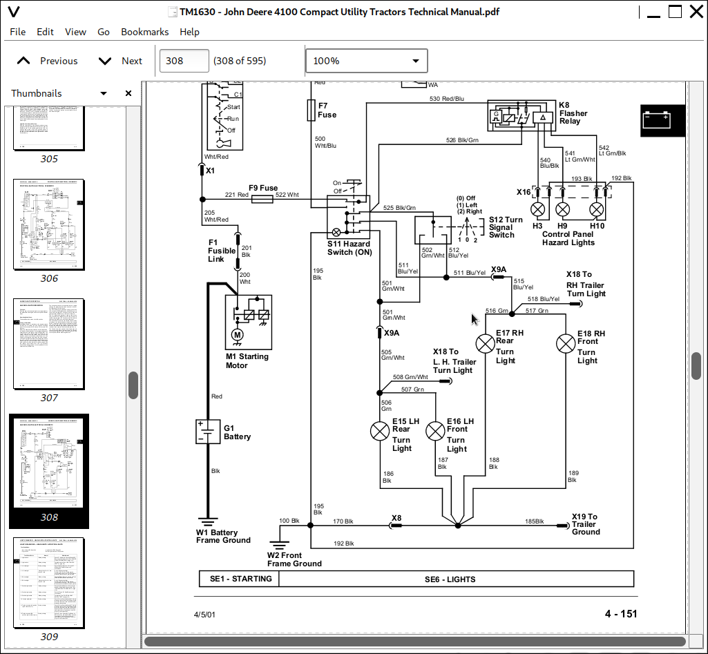 john deere 4100 wiring diagram Wiring Diagram